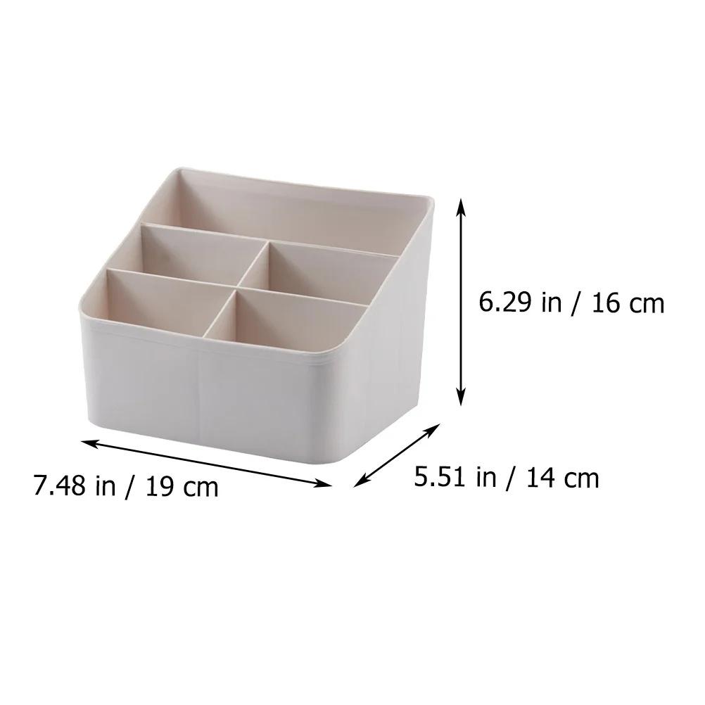 Vijf Raster Opbergrek Compartimenten Organizer Multifunctionele Make-Up Praktische Plastic Desktop