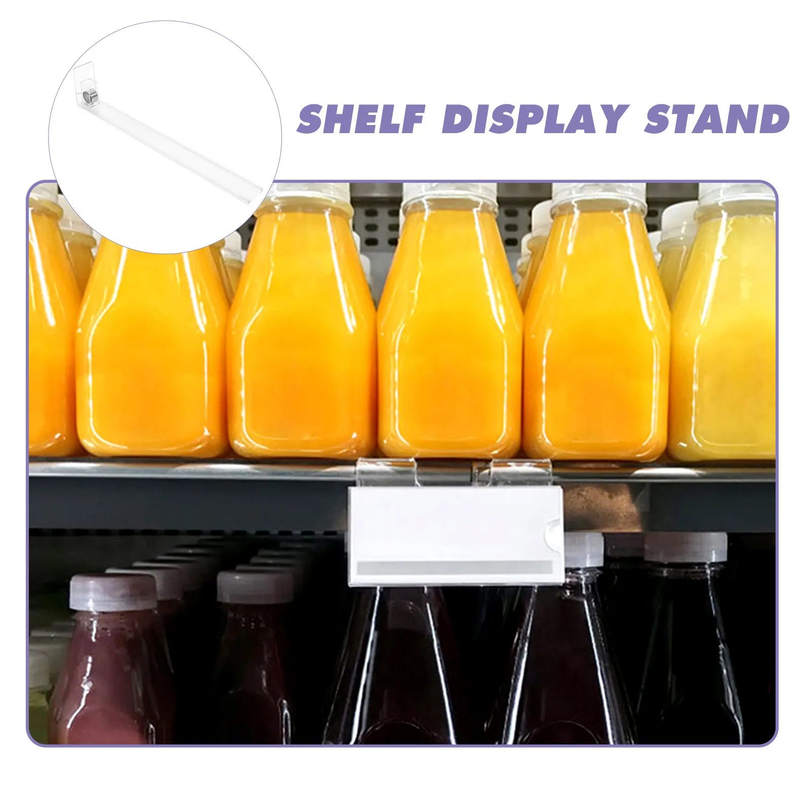 5Pcs Automatic Drink Pusher Shelf Glide System Spring Loaded Beverage Dispenser for Supermarkets Convenience Stores Soda Can