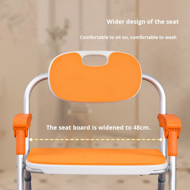Simplywalk Aluminum 200KG Bath Shower Chair Folding Toilet Rehabilitation Therapy MDR CE Certification Private Label Service