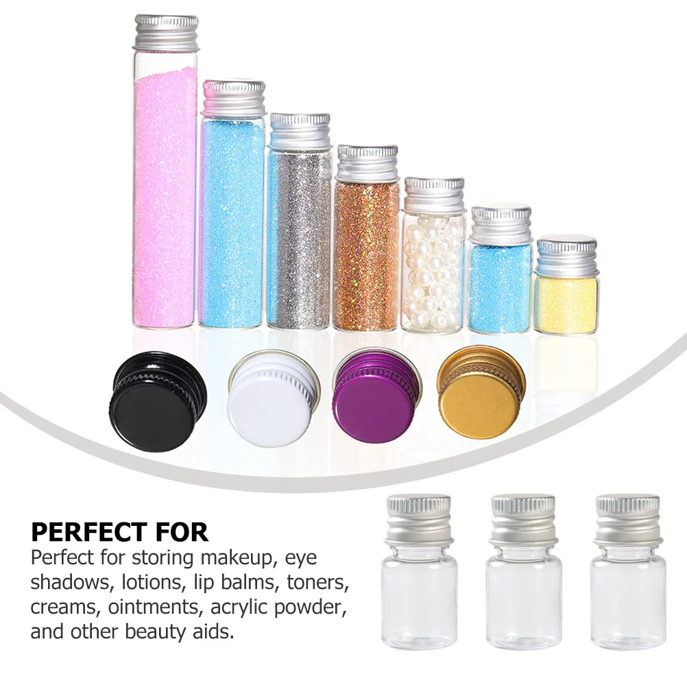 

5 Pcs Bottled Tiny Sample Bottles Small Jar Plastic Empty Roller Ball Travel Toiletry