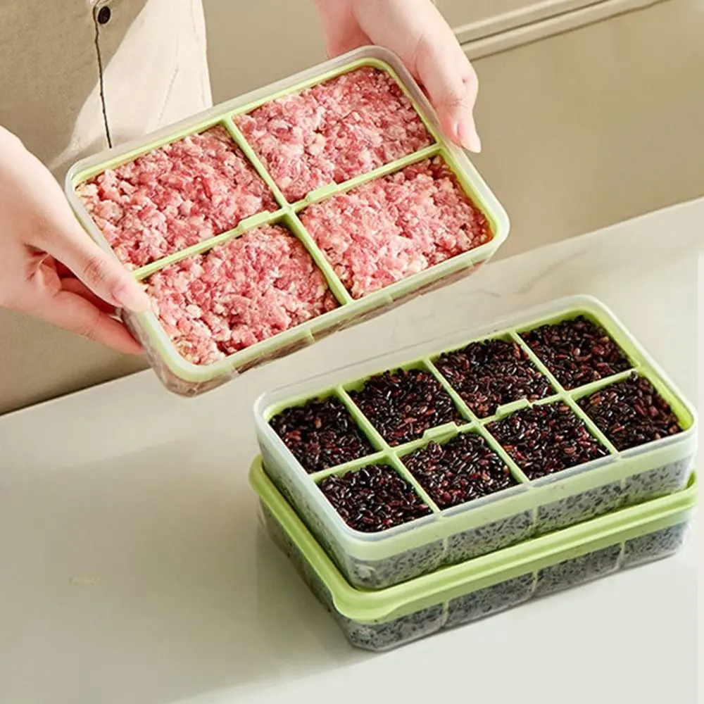 4/8/24 Grids Food Storage Box Food-grade Detachable Fresh Keeping Container Reusable Meat Rice Sub Packing