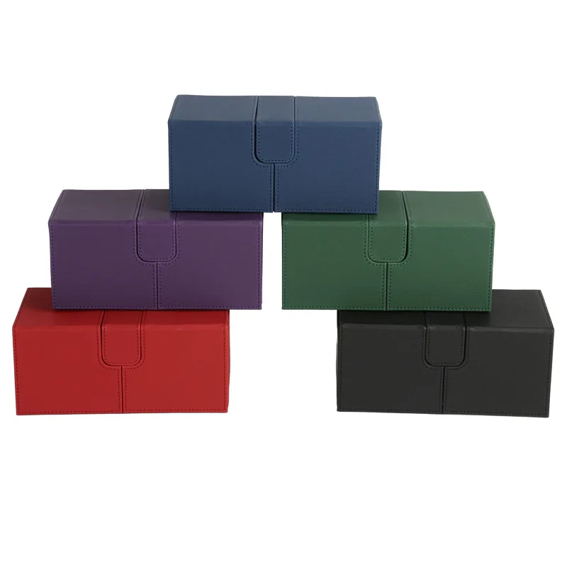 Large Size Magical PKM YGO Deck Box Card Case Deck Holder Board Game Card Box: Black, Green, Red, Blue, Purple Color 200+