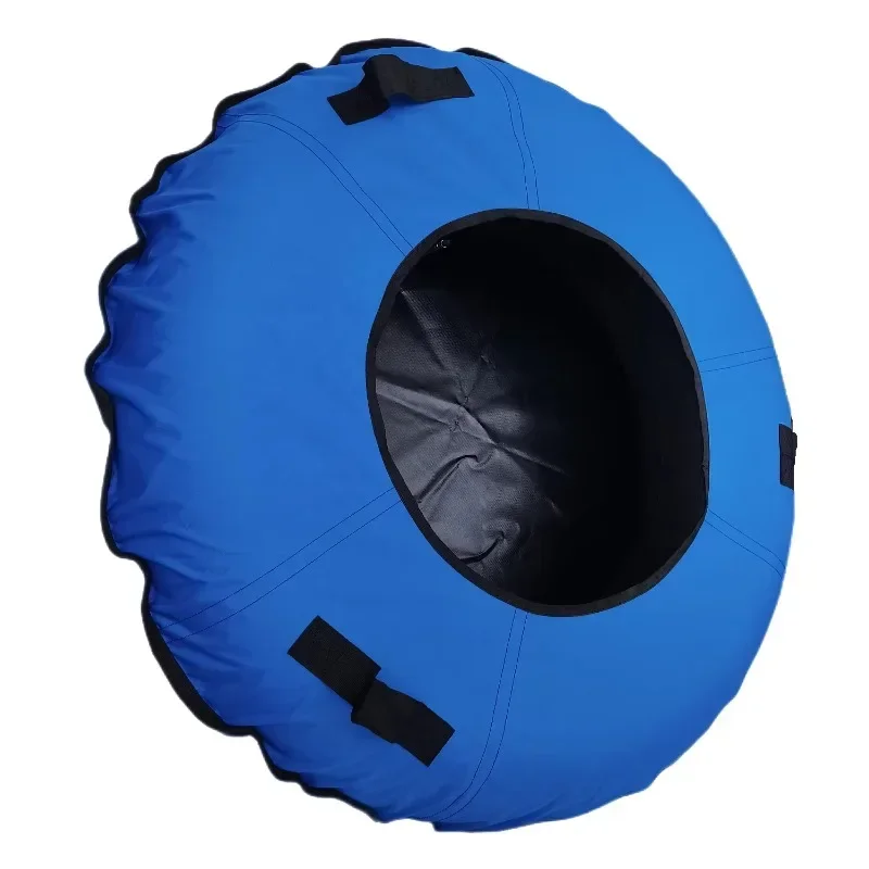 inflatable pvc snow sled tube with thickened bottom