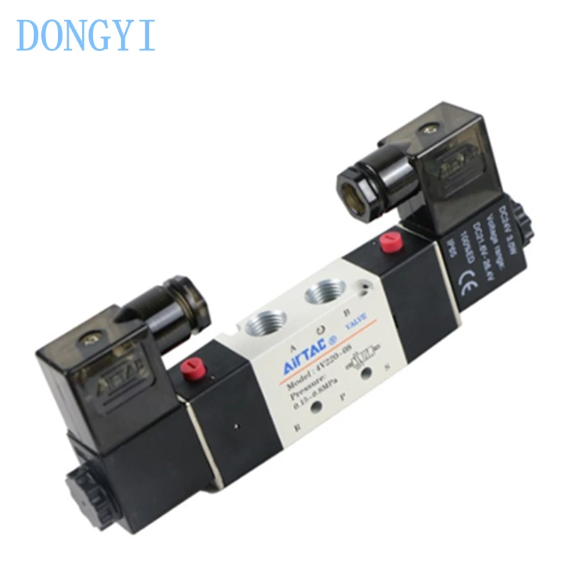 Solenoid Valve 4V200 Series 4V220 4V220-08 4V220-06 AC220V DC24V