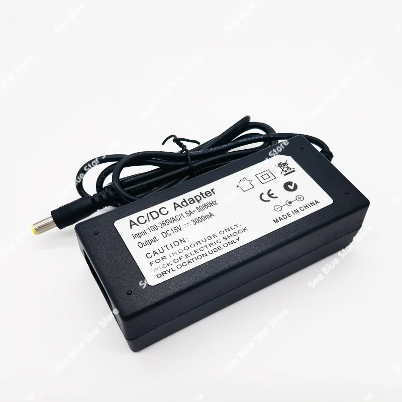 Charger 15V3A power adapter, printer power supply LED light with physiotherapy display power supply