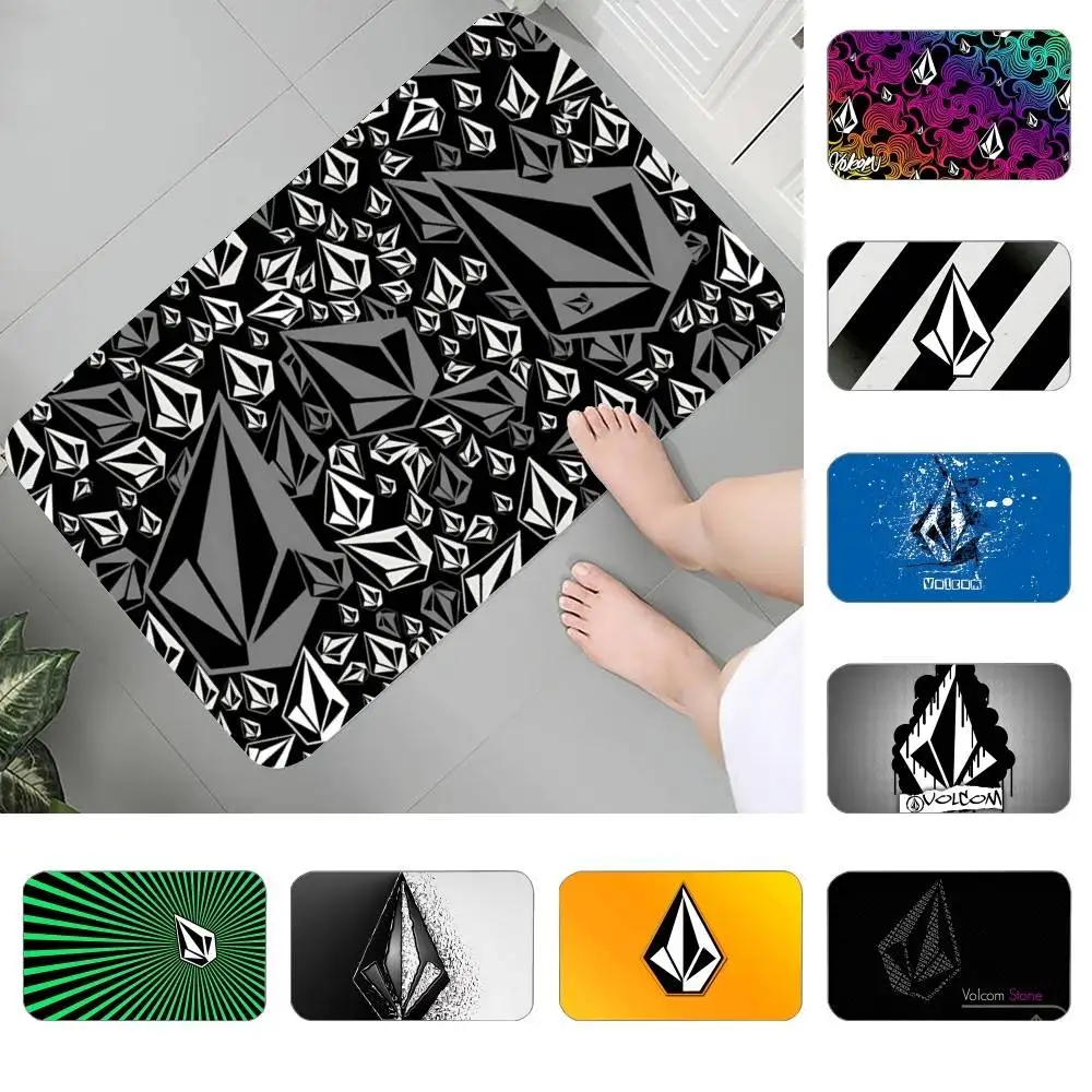 

Cool V-Volcom-s Floor Mat Bedroom Bedside Carpet Non Slip Soft Floor Mat Sofa Coffee Table Rugs For Home Decor Doormat