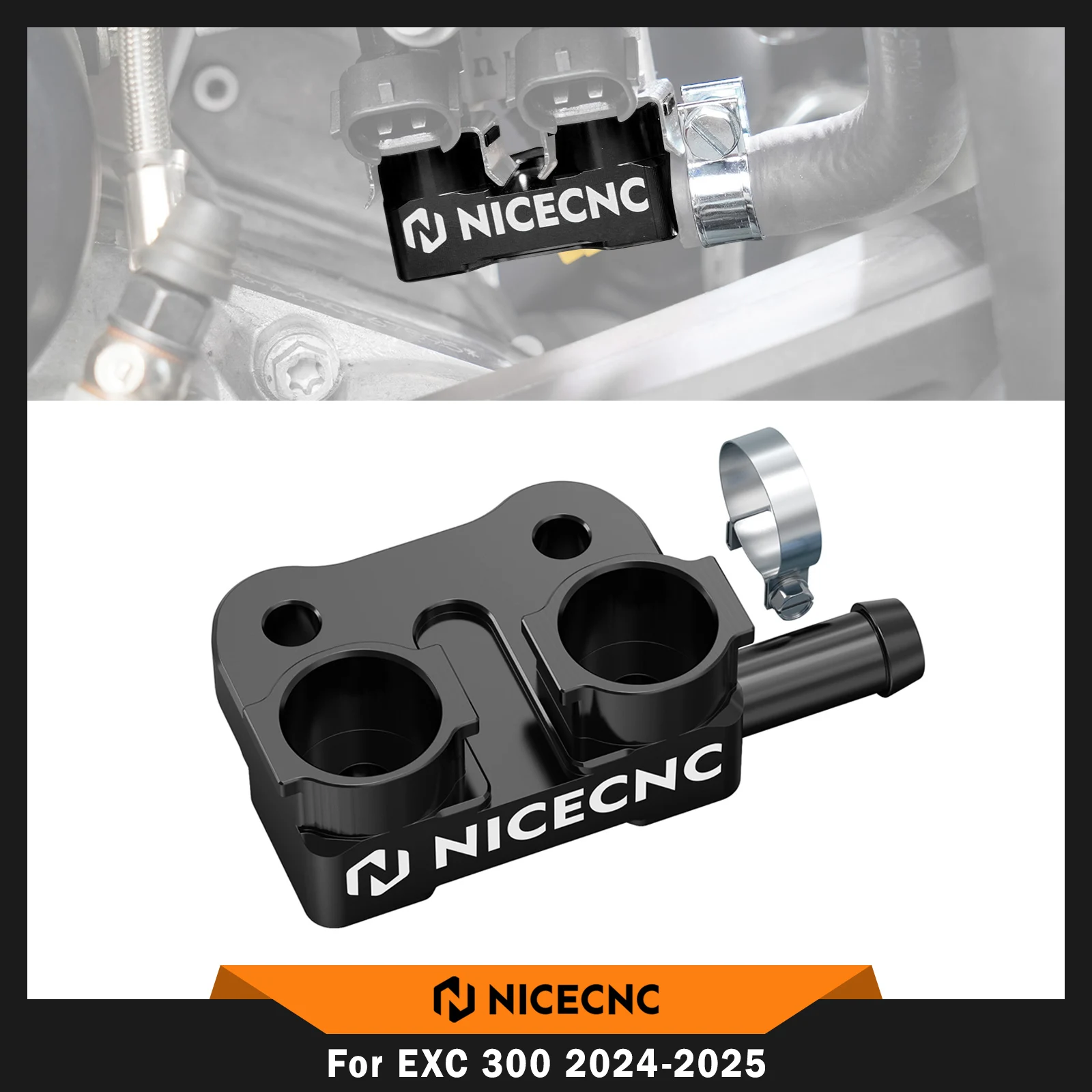 

NICECNC 2024-2025 For KTM EXC 300 EXC 250 For Husqvarna TE 300 TE 250 For GasGas EC 300 EC 250 TBI High Flow Fuel Rail Connector