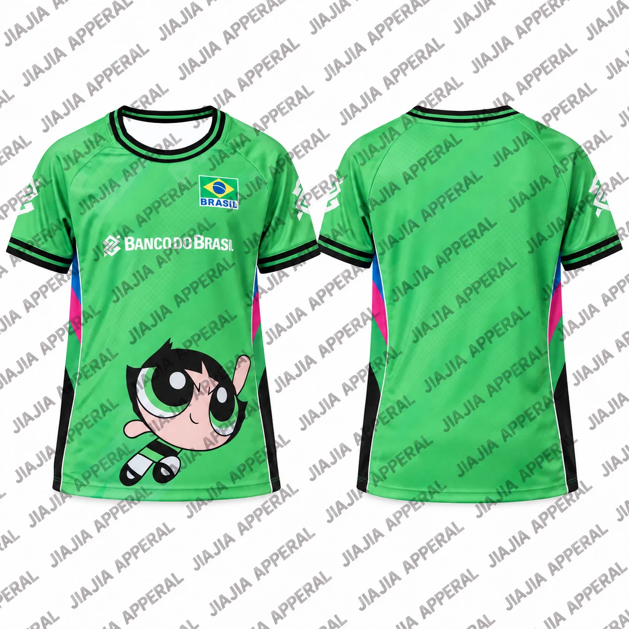 2026 The Powerpuff Girls New Family Matching Beach Volleyball Jersey Men Women Kids Short Sleeve Sports Shirt For Fans And Lover
