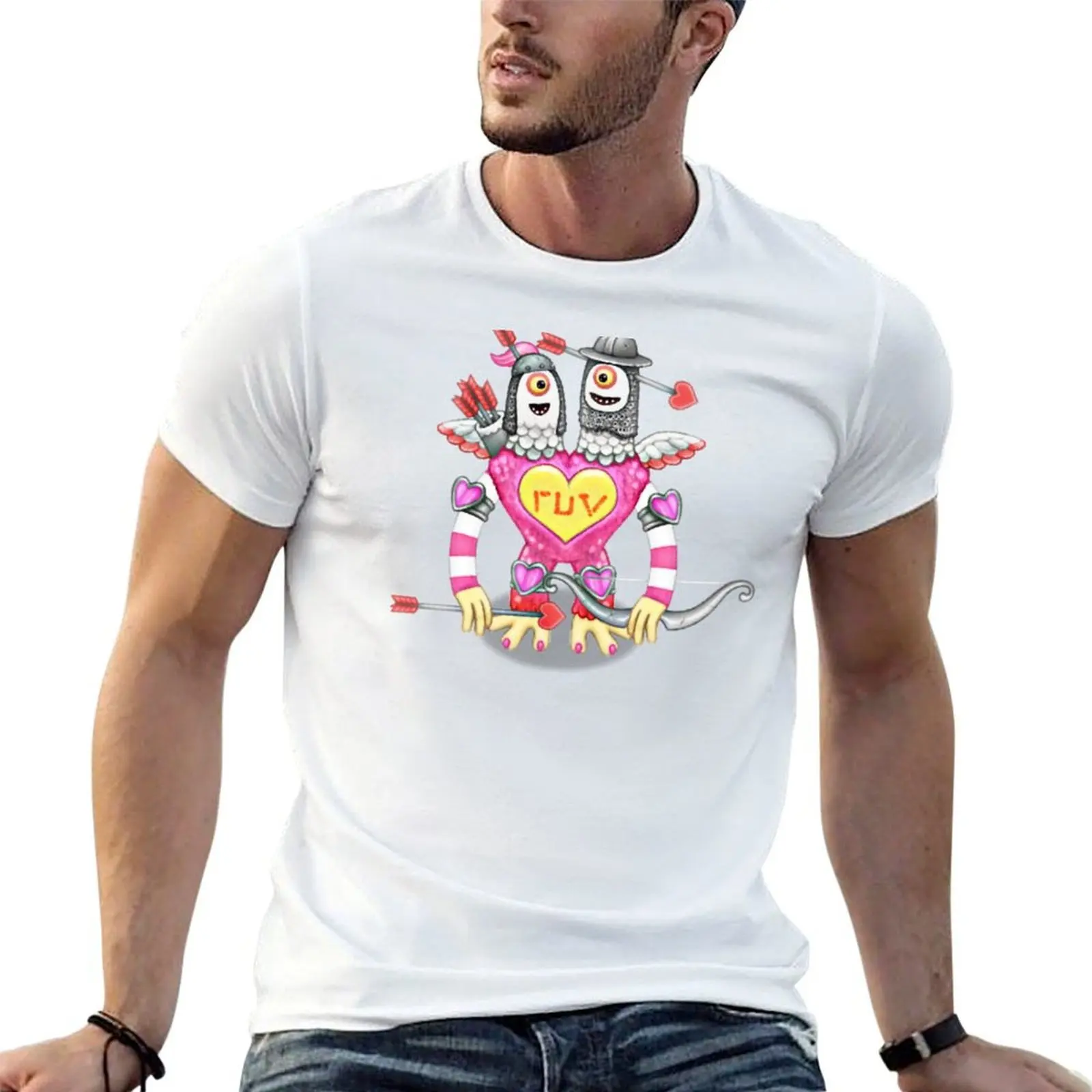 My Singing Monsters character Schmoochle T-Shirt anime figures anime stuff heavyweight t shirts for men