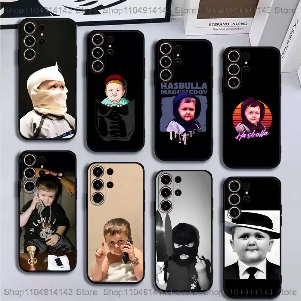 

Funny B-Babaite Hasbulla Phone Case For SamsungS25,24,21,22,23,30,Ultra,20,Plus,Fe,Lite,Note,10,9,Soft Black Cover