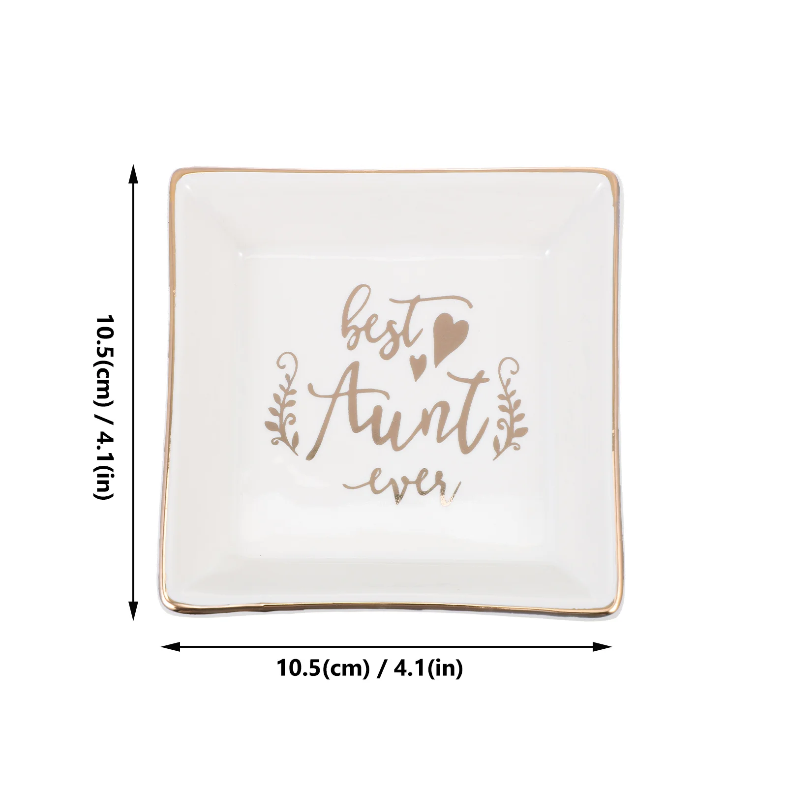 

Ceramic Luxury Gold-Trim Jewelry Tray Versatile Jewelry Storage Plate Home Organizer Decorative Display Tray Dresser Adorn