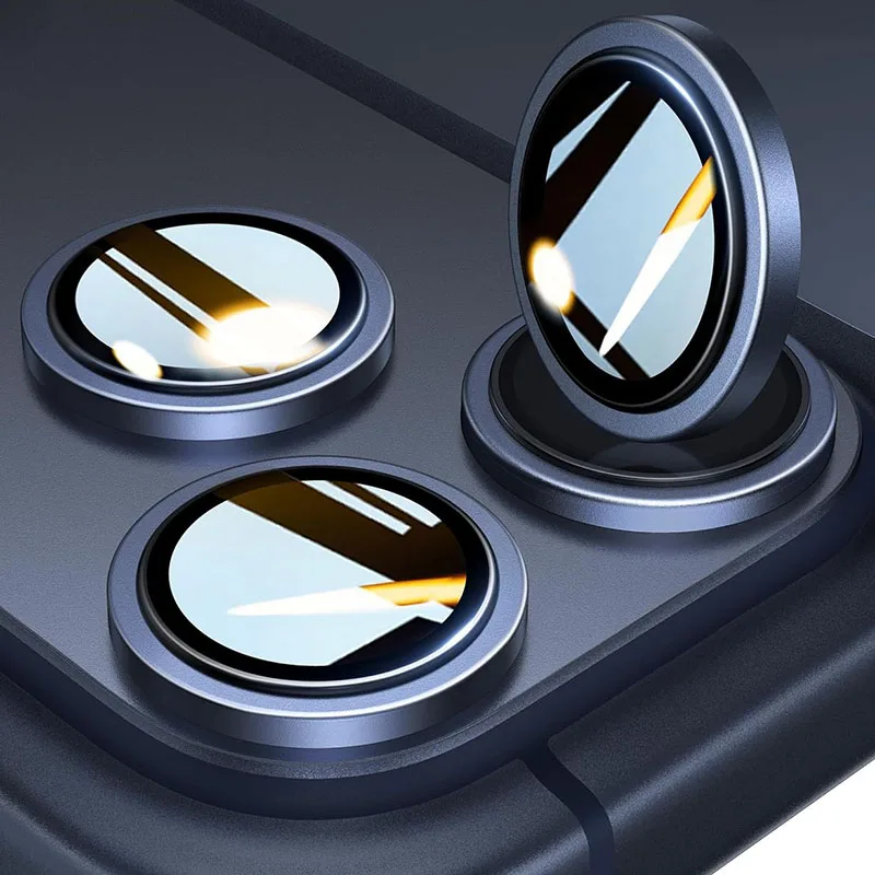 Gehärtetes Glas aus Aluminiumlegierung für Apple iPhone 17 Pro Max, Objektivfolie, Schutz, Kameraobjektivschutz für iPhone 17 Pro