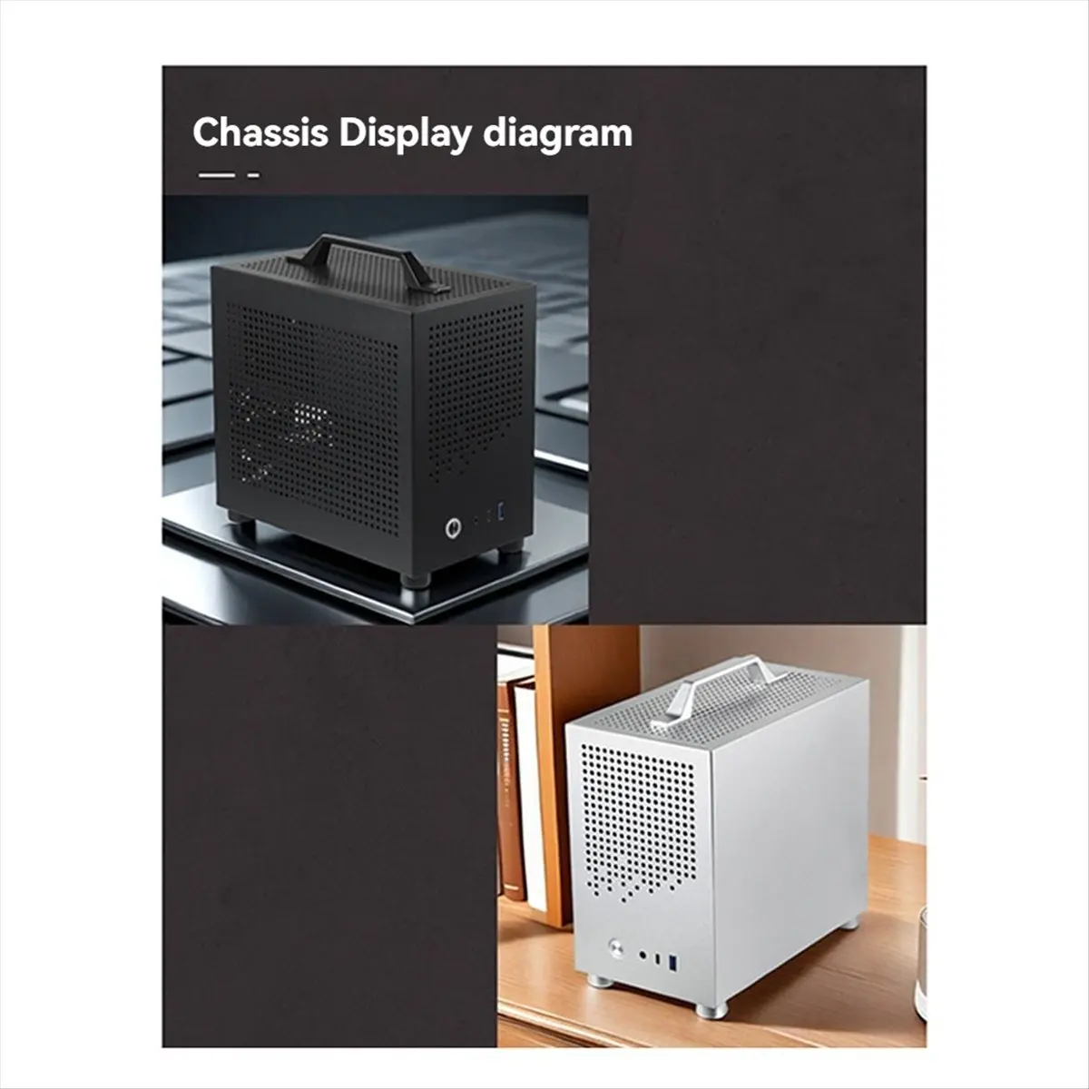 Cmpt And Acce Store Offer PC Accessories Micro-ITX Case PC Case SKTC A17 SGCC Computer Case Black