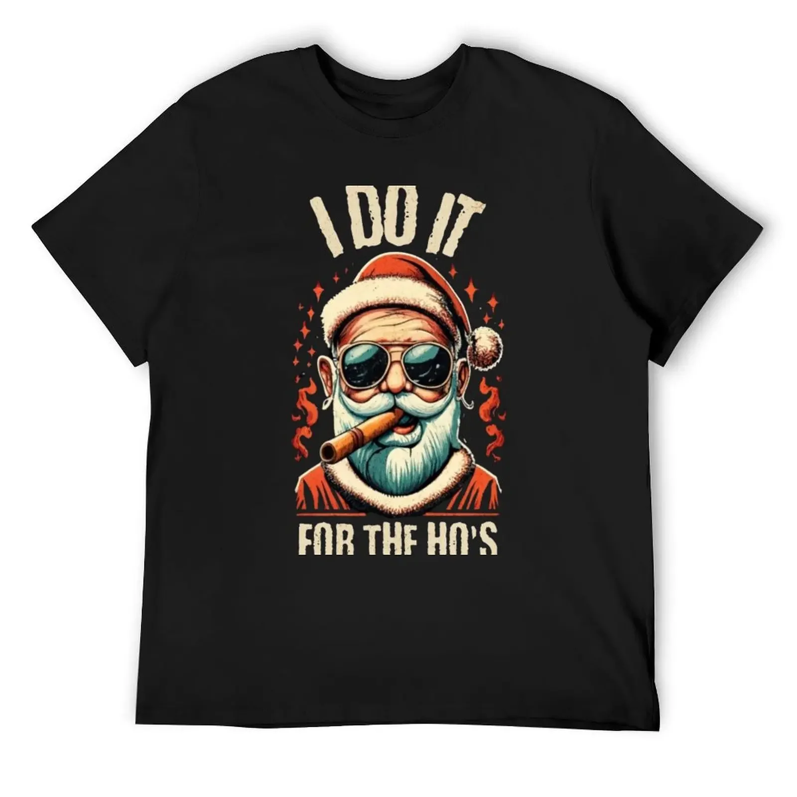 

FUNNY I DO IT FOR THE HO'S SANTA CHRISTMAS T-Shirt T-shirts oversize Anime t-shirt summer top men workout shirt