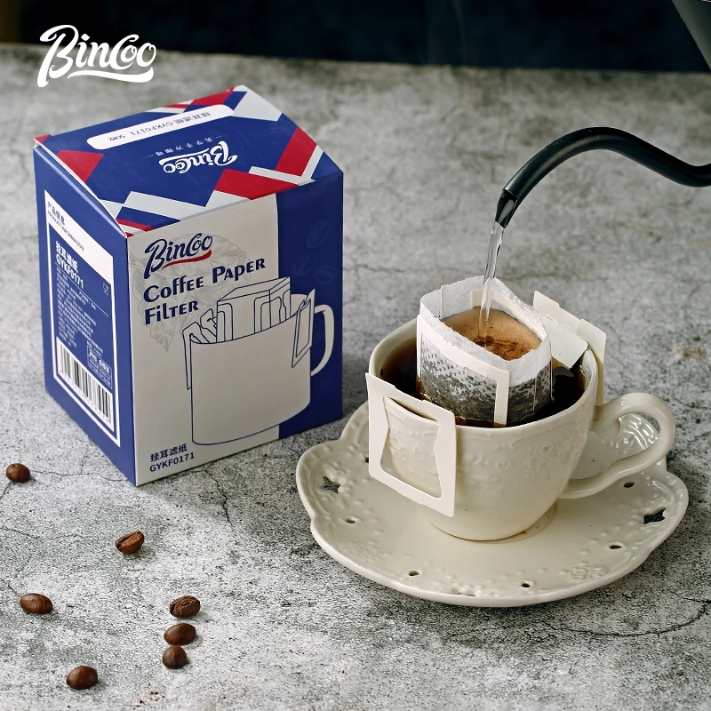 Bincoo 50 PCS Disposable Drip Coffee Filter Paper with Hanging Ears Portable Espresso Maker Paper Filter Home Kitchen Accessorie view 4