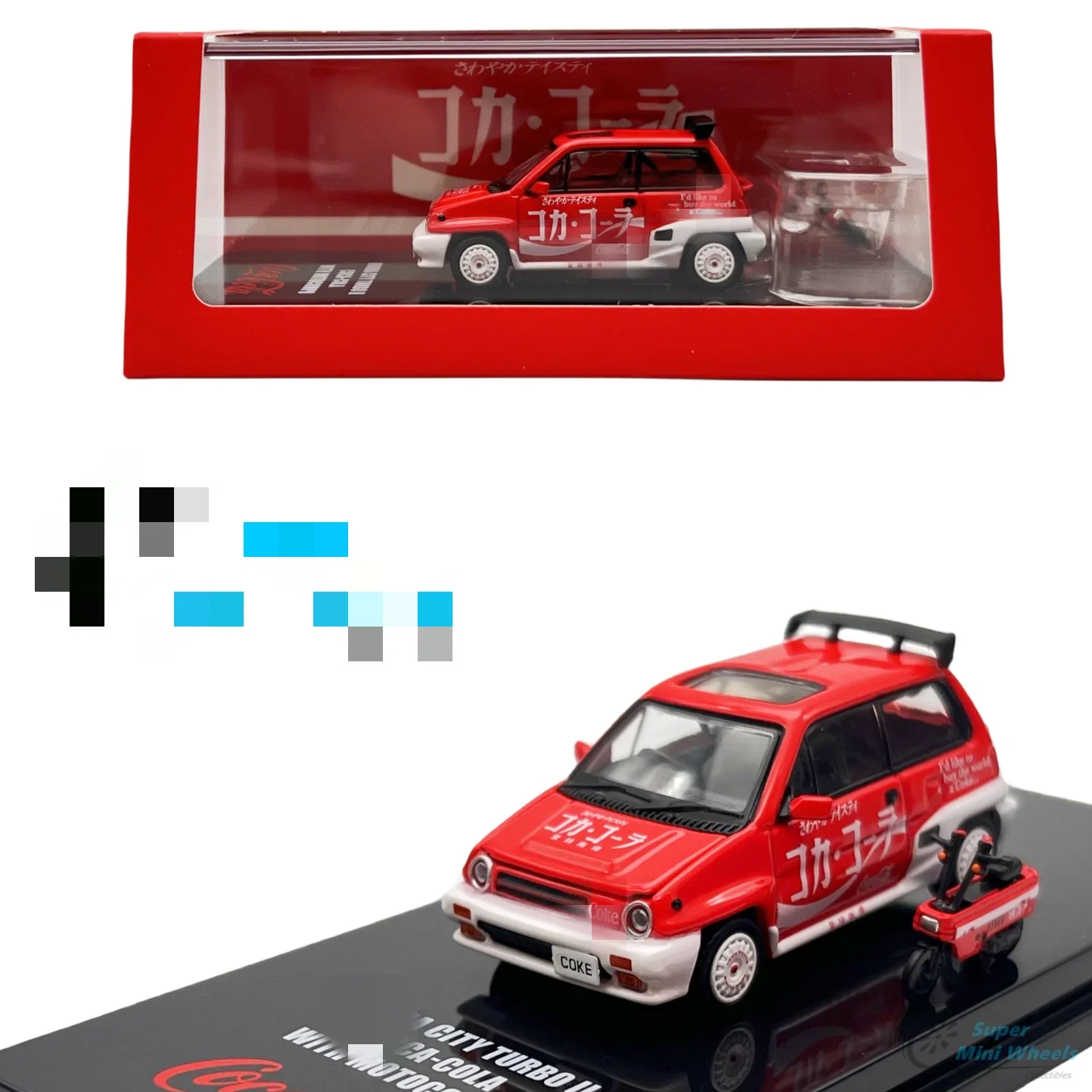 Inno 1/64 Motorhelix Civic Type R (FL5) con motor HRC Racing Diecast Model Car Collection Edición limitada
