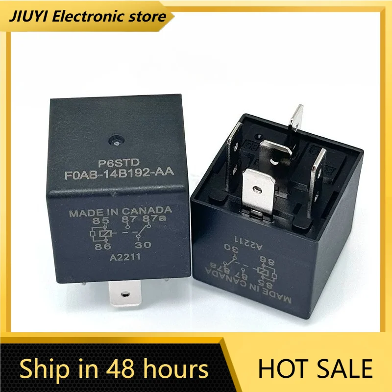 New 1pcs/lot P6SDT FOAB-14B192-AA Automotive Relay - 5-Pin 40A 12VDC,Replacement F0AB-14B192-AA Electrical System Relay