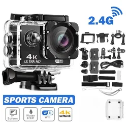 Ultra HD Action Camera 4K/30fps WiFi 2 Inch 170D Underwater Waterproof Helmet Video Recording Sport Cameras Outdoor Camcorders