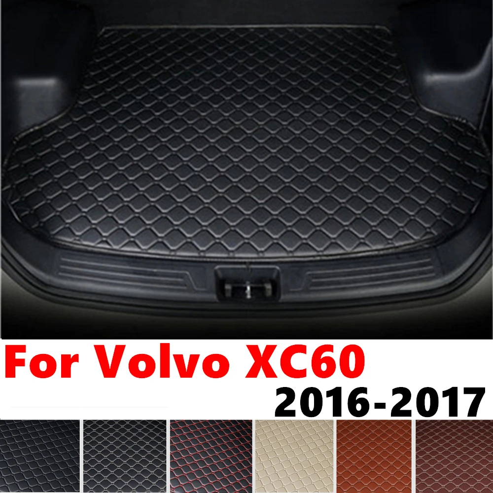 Car trunk mat for VOLVO XC60 2017 2016 Rear Cargo Liner Protect Cover Interior Vehicles Accessories Tail Boot Tray luggage Pad