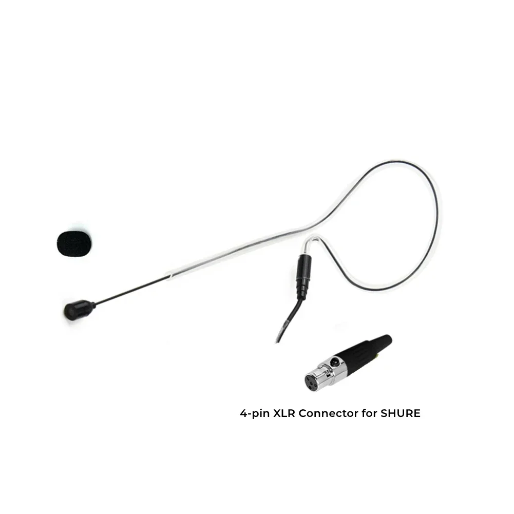 

Headset Microphone Wireless Wireless System Handsfree Headworn 1pcs 4 Pin Accessories Black Cardioid For Shure