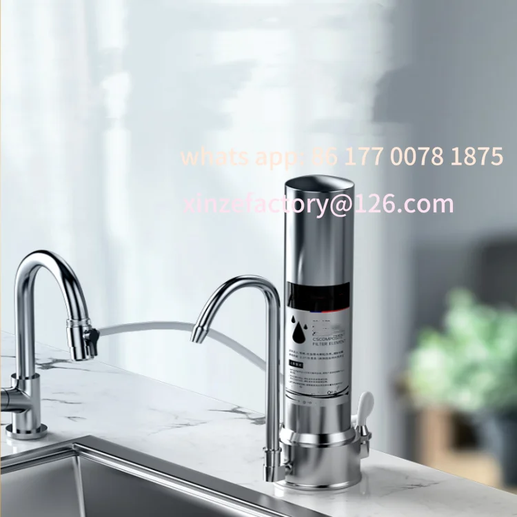Customizable 1 Stages Countertop 2L/min Mineral Household Direct Drinking Kitchen Tap Pre-filter Ultrafiltration Water Filte