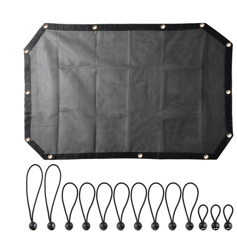 

Mesh Bikini Top Sunshade Car Roof Sun Shade for Jeep Wrangler JK JKU 2007-2018