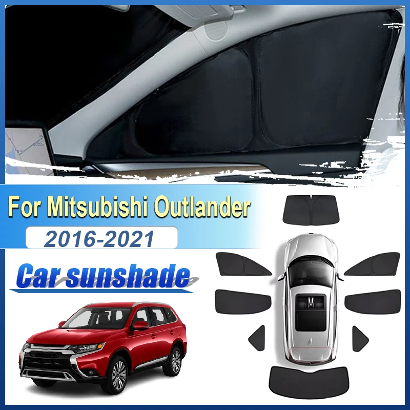 

Автомобильный солнцезащитный козырек для Mitsubishi Outlander 2016-2021, защита от солнца, лобовое стекло, защитные козырьки, анти-УФ-складные автомобильные инструменты, аксессуары