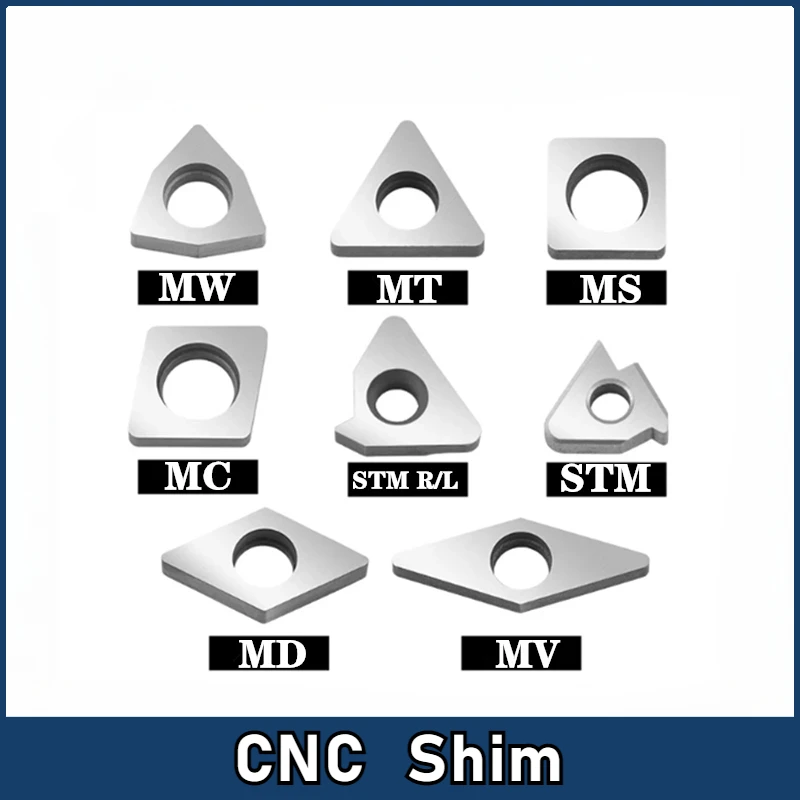 

MT1603 MT1604 MV1603 MS1204 MC1204 MD1504 MT2204 MW0603 MW0804 MD1506 Carbide CNC Shim Seat Knife Pad for Holder spare parts