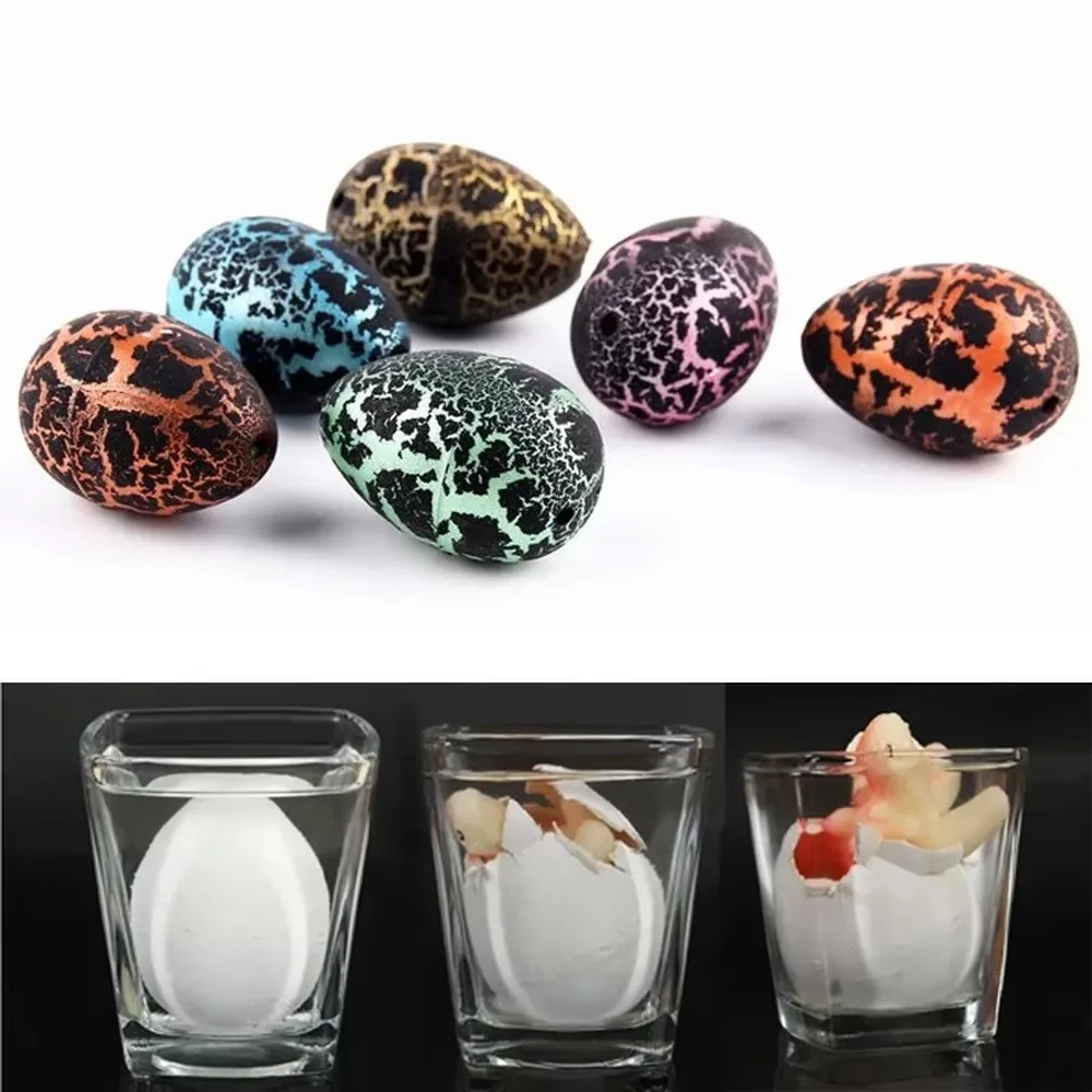 10pcs Water Raised Eggs Soaked in Water to Hatch Dinosaur Eggs Animal Model Education Children's Water Swelling Toys