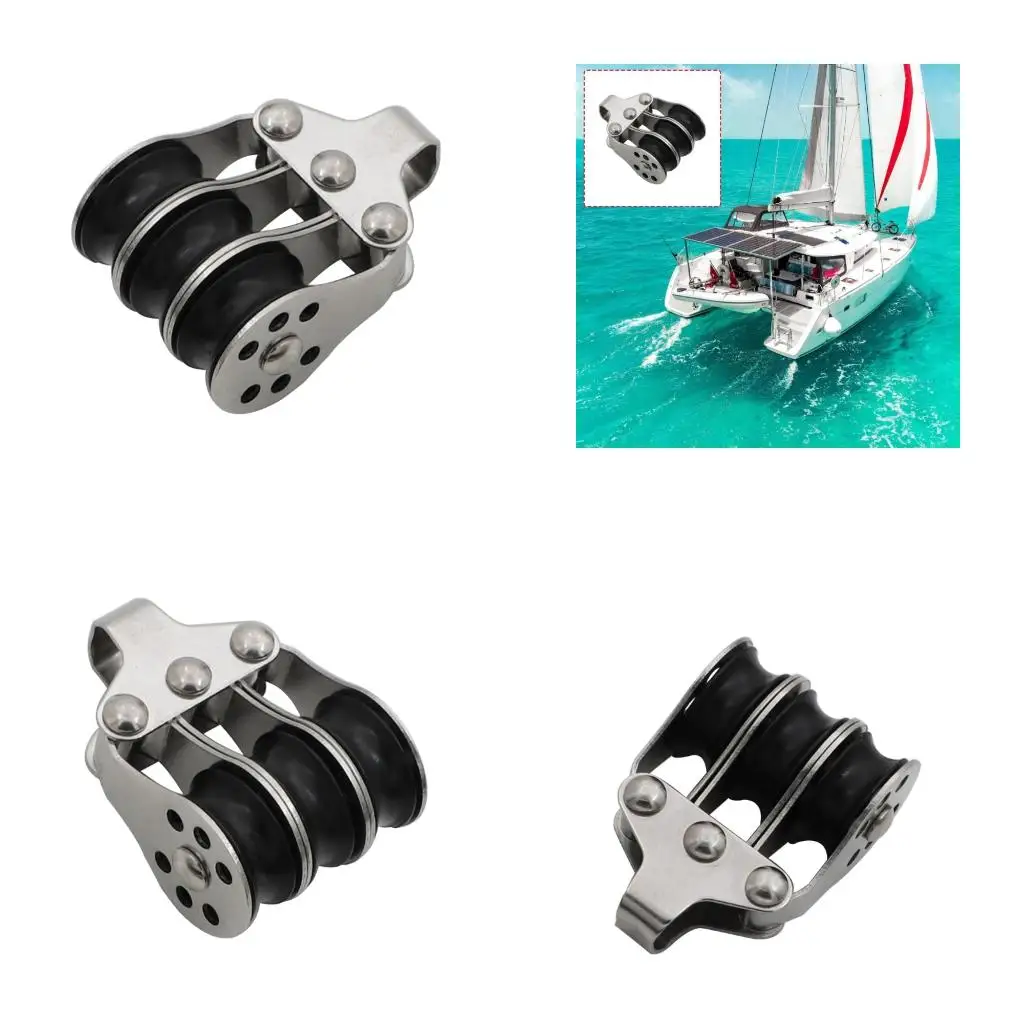 Marine Rope Guide Block Metal Texture for Yacht Deck Line Replacement Use