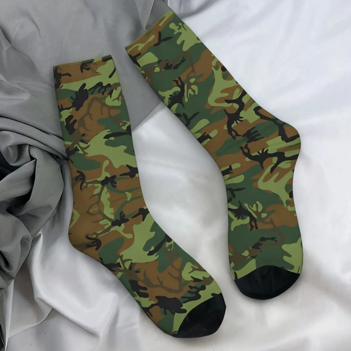 Navy NWU Camo Socks Retro Stockings Autumn Anti Bacterial Couple Socks Soft Breathable Design Running Socks