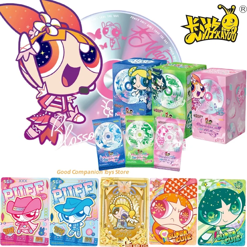 

Genuine KAYOU The Powerpuff Girls Card X Element Package Animation Cartoon Game Collection Card Peripheral Toy Gift