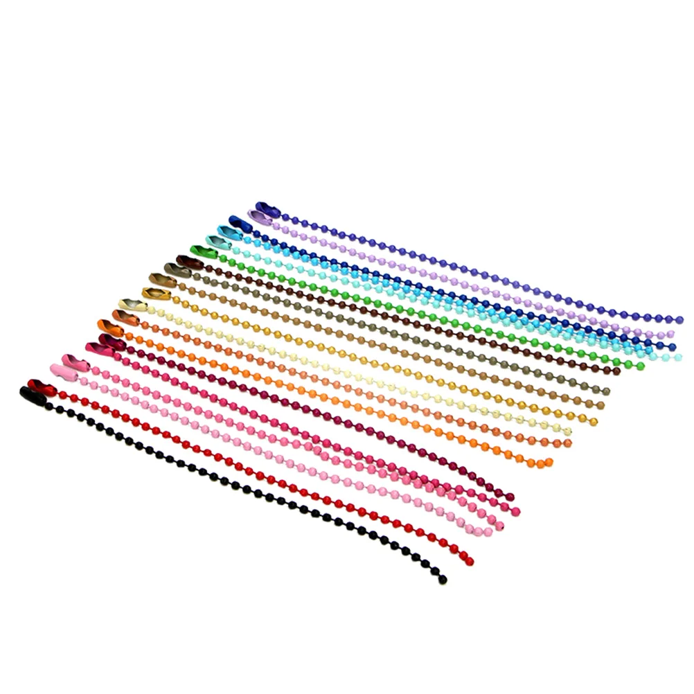 

200 шт., лаковая волнистая цепочка из бисера, ювелирные изделия, сделай сам, железная этикетка, цветная бирка, декор, колье, ожерелья для женщин, кулон-ключ