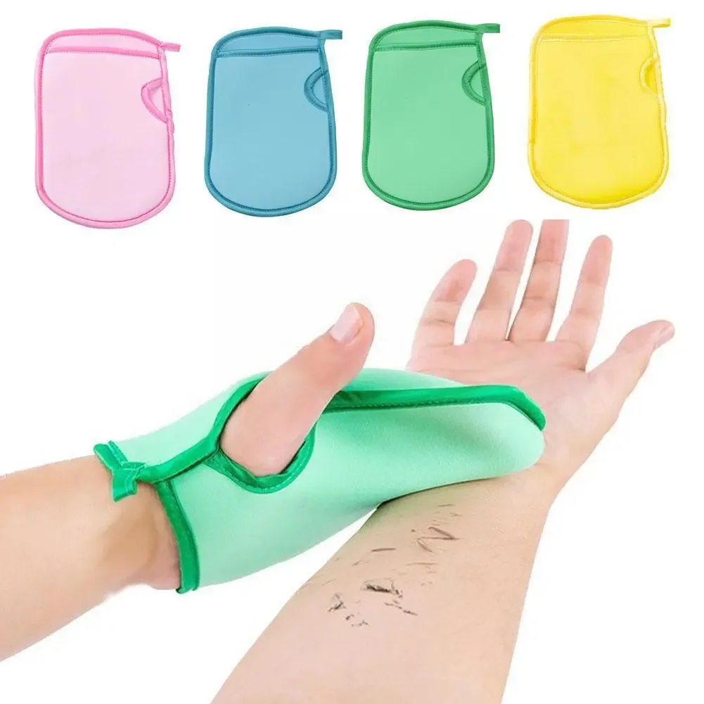 1 Stück Bad zum Peeling Peeling Handschuh Handschuhe für Dusche Körper bürste Handtuch waschen feuchtigkeit spendenden Spa Schaum Körper massage Schwamm v7p6