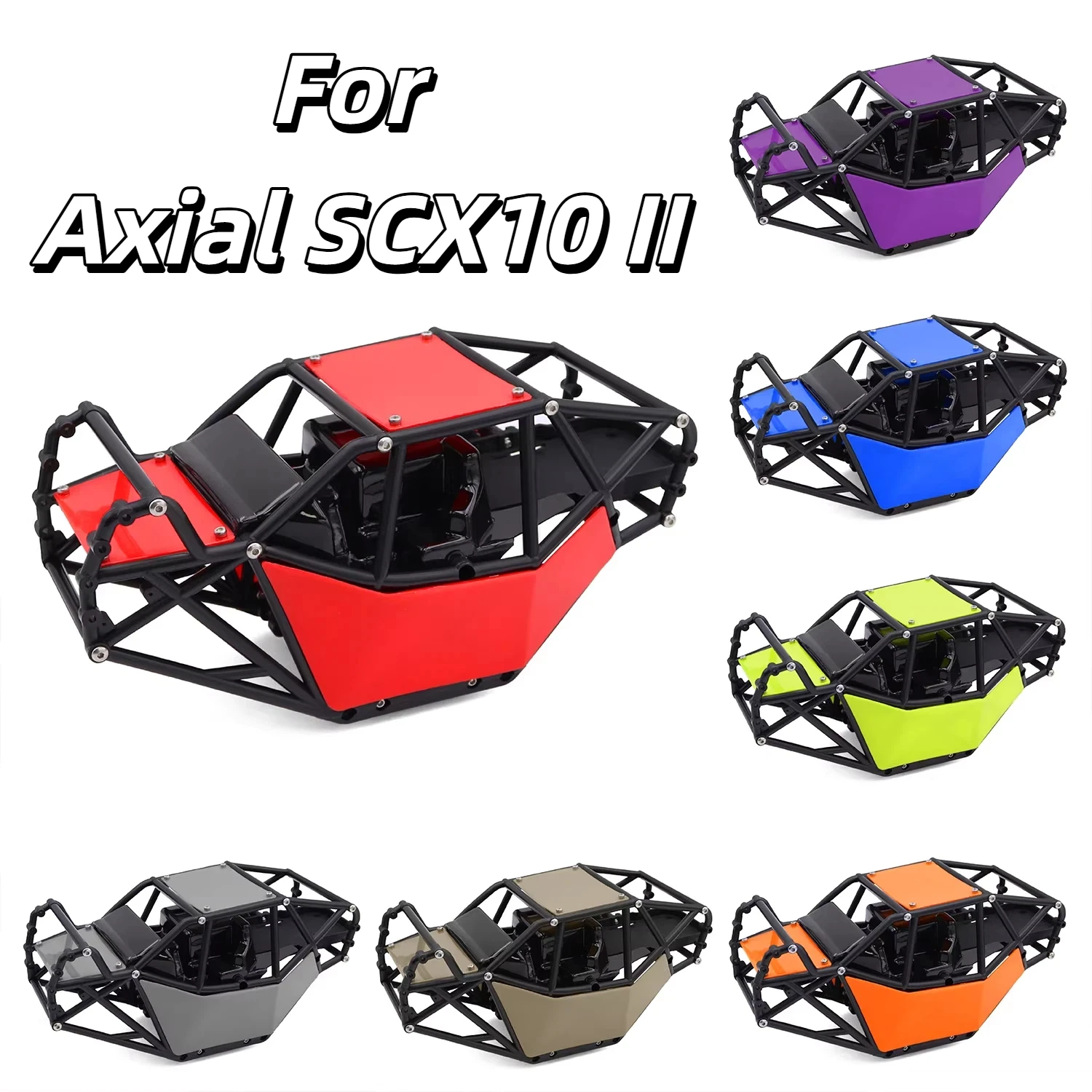 Axial Nylon Rc Rock Crawler Roll Cage Frame For 1 10 Scale Scx10 Ii 90046 Off Road Tube Frame For Rc Hobby Enthusiasts