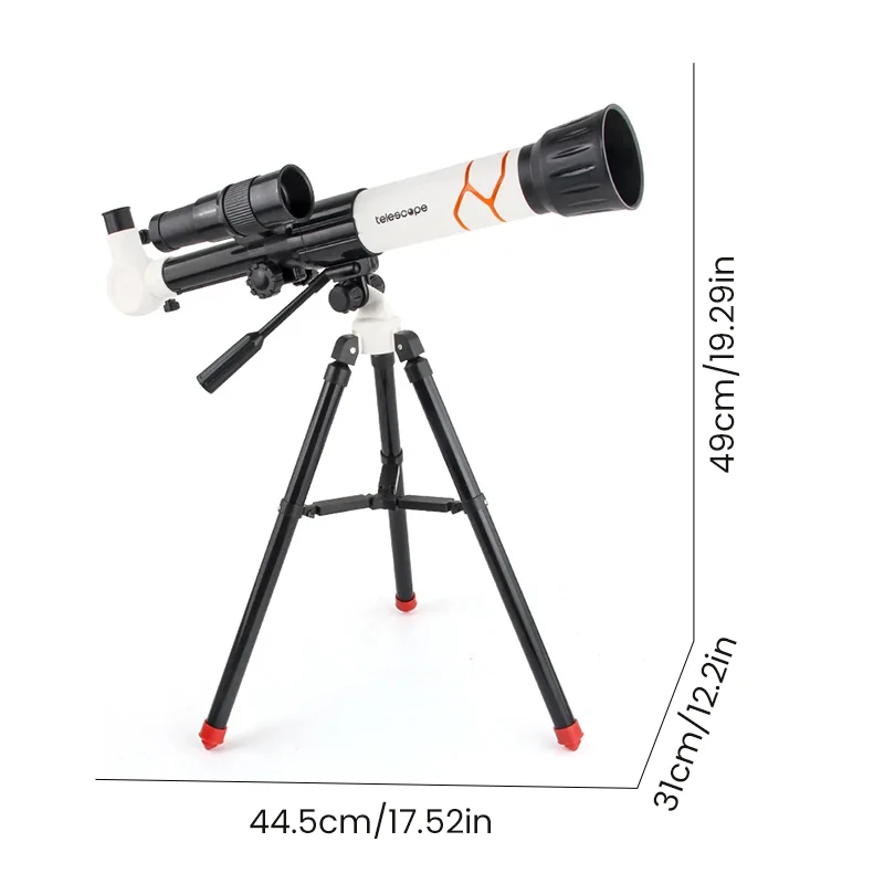 Kids STEM Telescope with 3 Eyepieces Science Experiment Teaching Portable Astronomy Telescope Toys for Children Birthday Gifts