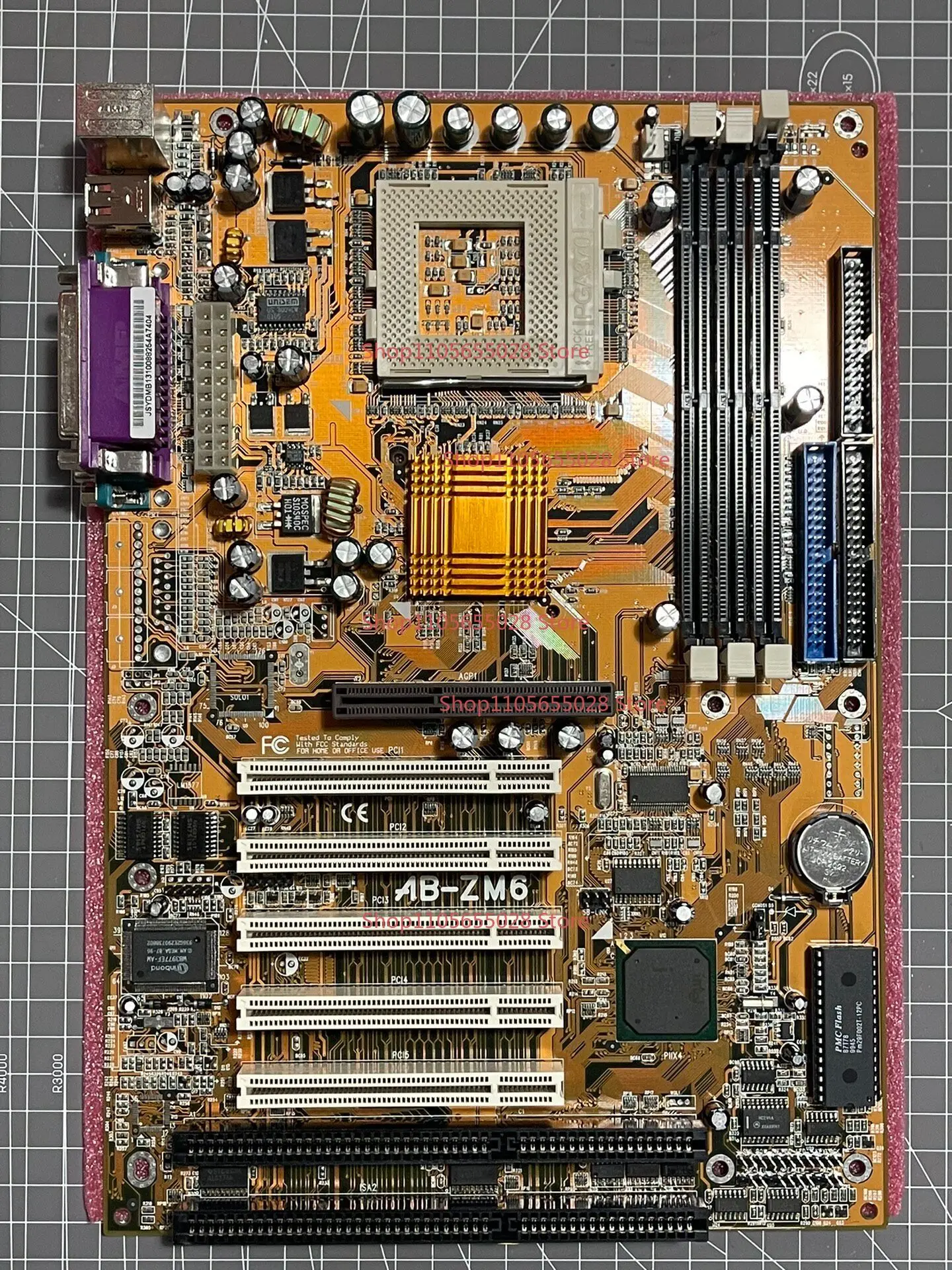 For New Upgrade AB-ZM6 Antique Computer Main Board BX Main Board Socket370