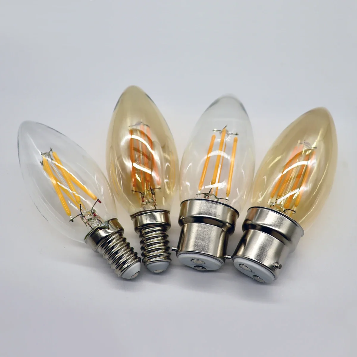 6 pz/lotto LED Lampadina A Filamento C35 4W Retro Edison Lampada E14 B22 Bombillas AC220V-240V Lampada Vintage 2700K 4000K Illuminazione Per Interni Casa