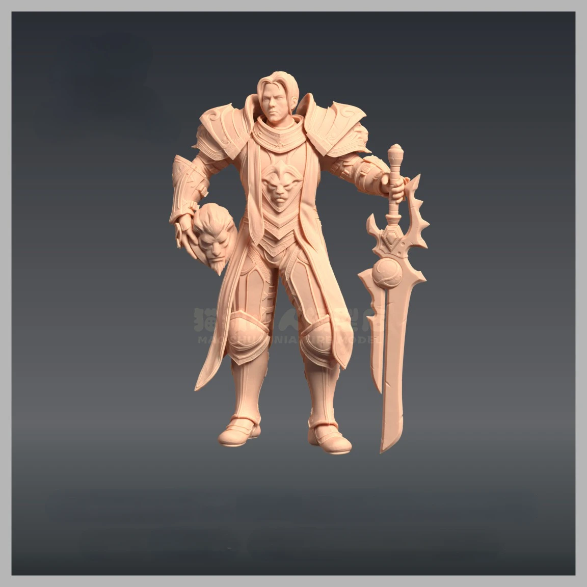 Game Anime peripheral figure WOW Anduin Wrynn 1:43/Other size Colorless model hand do Hobby DIY toys