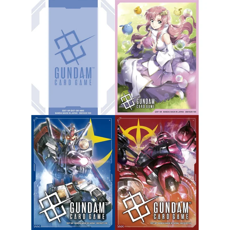 70 unids/set BANDAI Anime juego Gundam TCG GCG 01 funda para tarjeta Flash embalaje Original Lacus EFSF Zaku Hobby colección regalo Juguetes