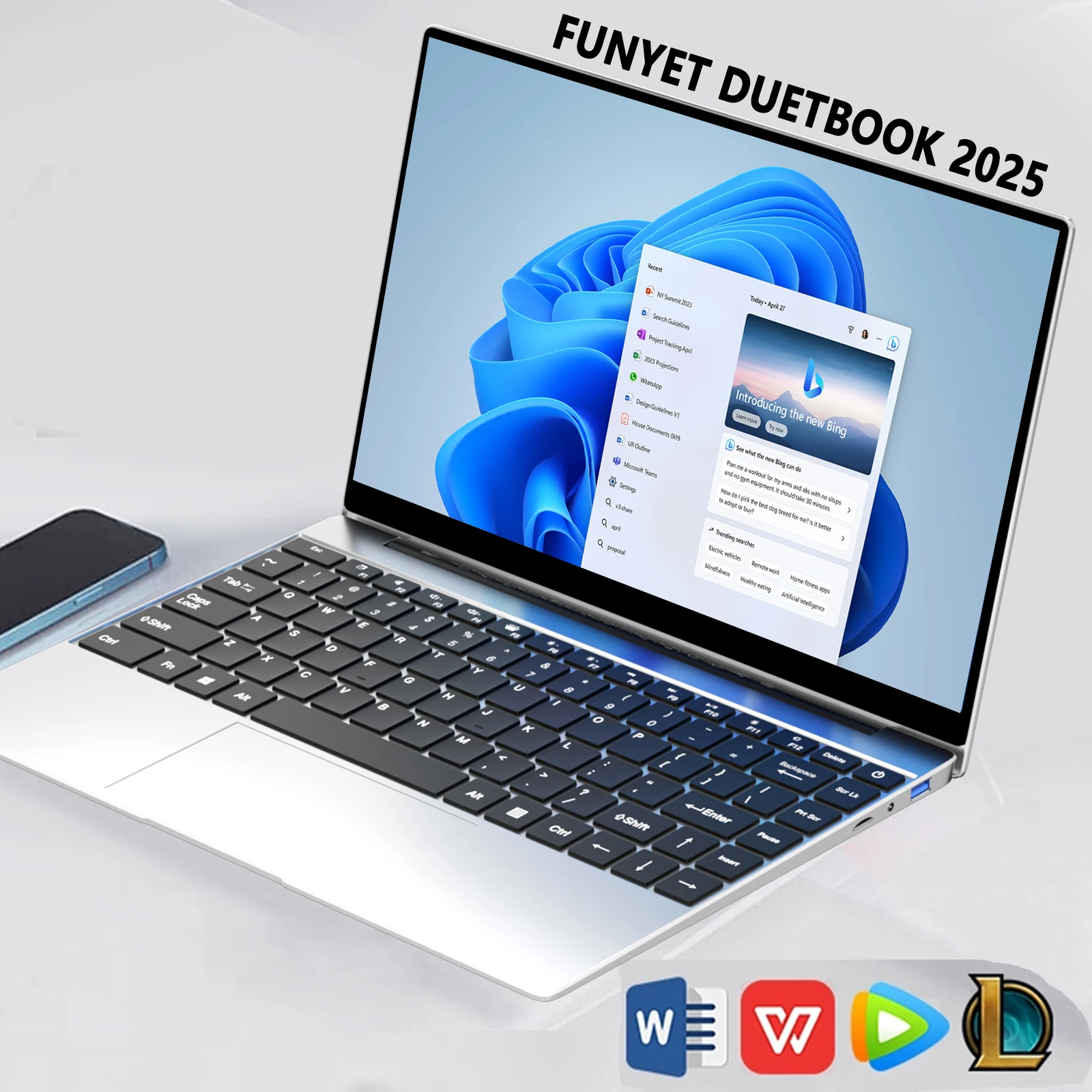 كمبيوتر محمول Intel Pentium N3700 16GB RAM 2048GB SSD دفتر 1920*1080 دقة Windows 11 فتح الكمبيوتر مكتب دراسة ألعاب الكمبيوتر