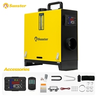 Sunster 12V 24V 8KW Diesel Air Heater with LCD Control night heater All-in-One with Remote Control Parking Air heater for Car RV