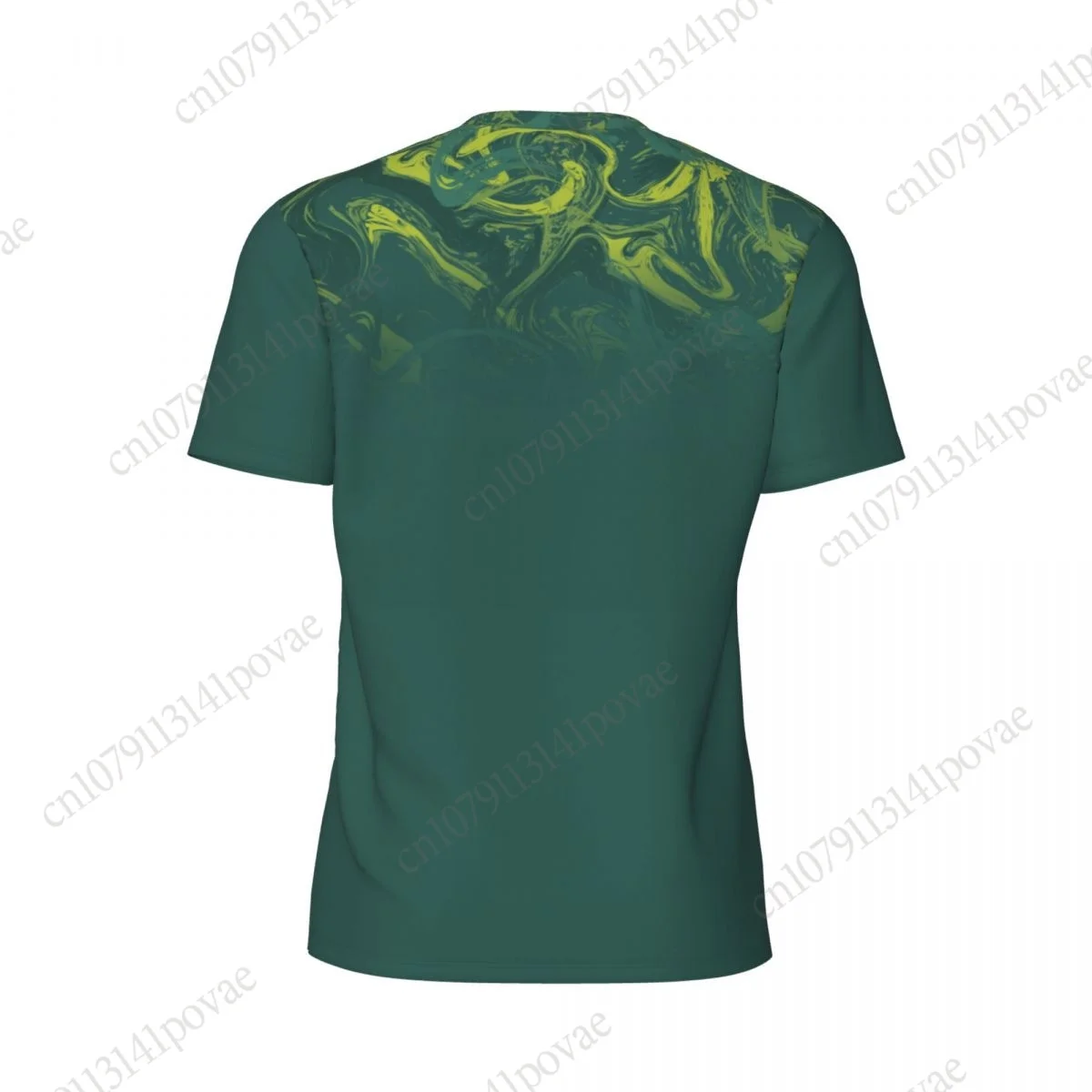 TURKMENISTAN Flag T-shirts Men Women Mesh Clothing Sports Breathable For Running Bike Tennis Fitness view 3