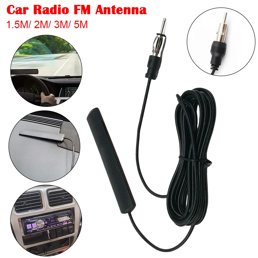 هوائي راديو السيارة FM إشارة الداعم 1.5M/2M/3M/5M السيارات الداخلية المخفية تضخيم هوائيات 48-860MHz 5-12V لقارب شاحنة