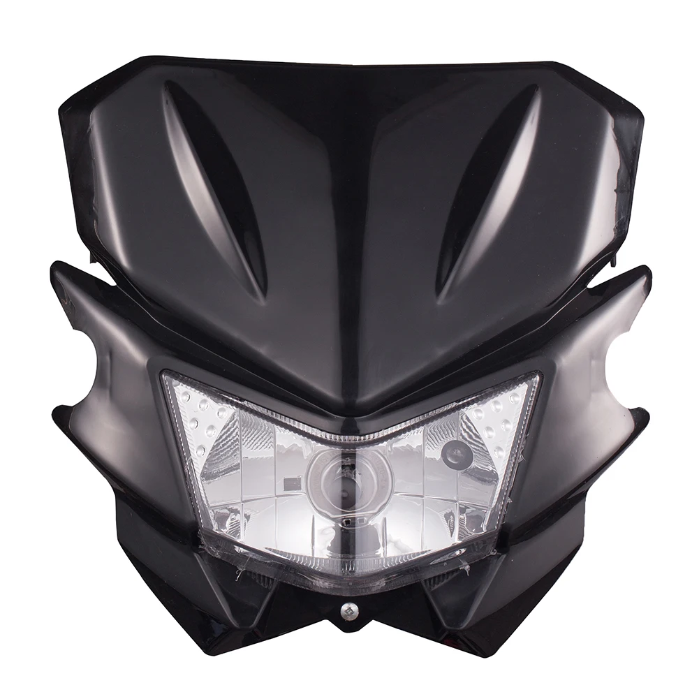 Motorcycle Universal Headlight 12V 35W H4 Headlight Fairing For KLX KX 110 WR450F WR250F Headlight Headlamp Dirt Bikes Off Road