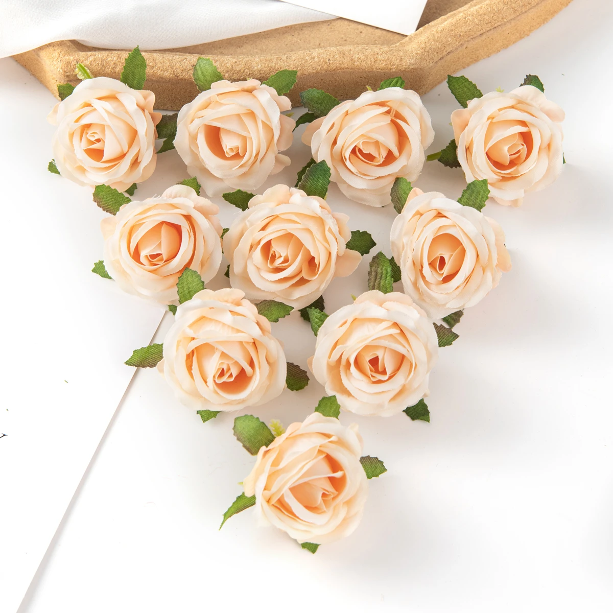 

50/100Pcs Artificial Flowers Silk Rose Home Table Wreaths Wedding Bridal Bouquets Festival Party Garden Diy Gift Box Decor Cheap