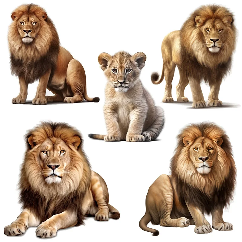 Three Ratels QD144 Powerful Lion Personalized Waterproof Car Decal Room Decoration Art Wall sticker