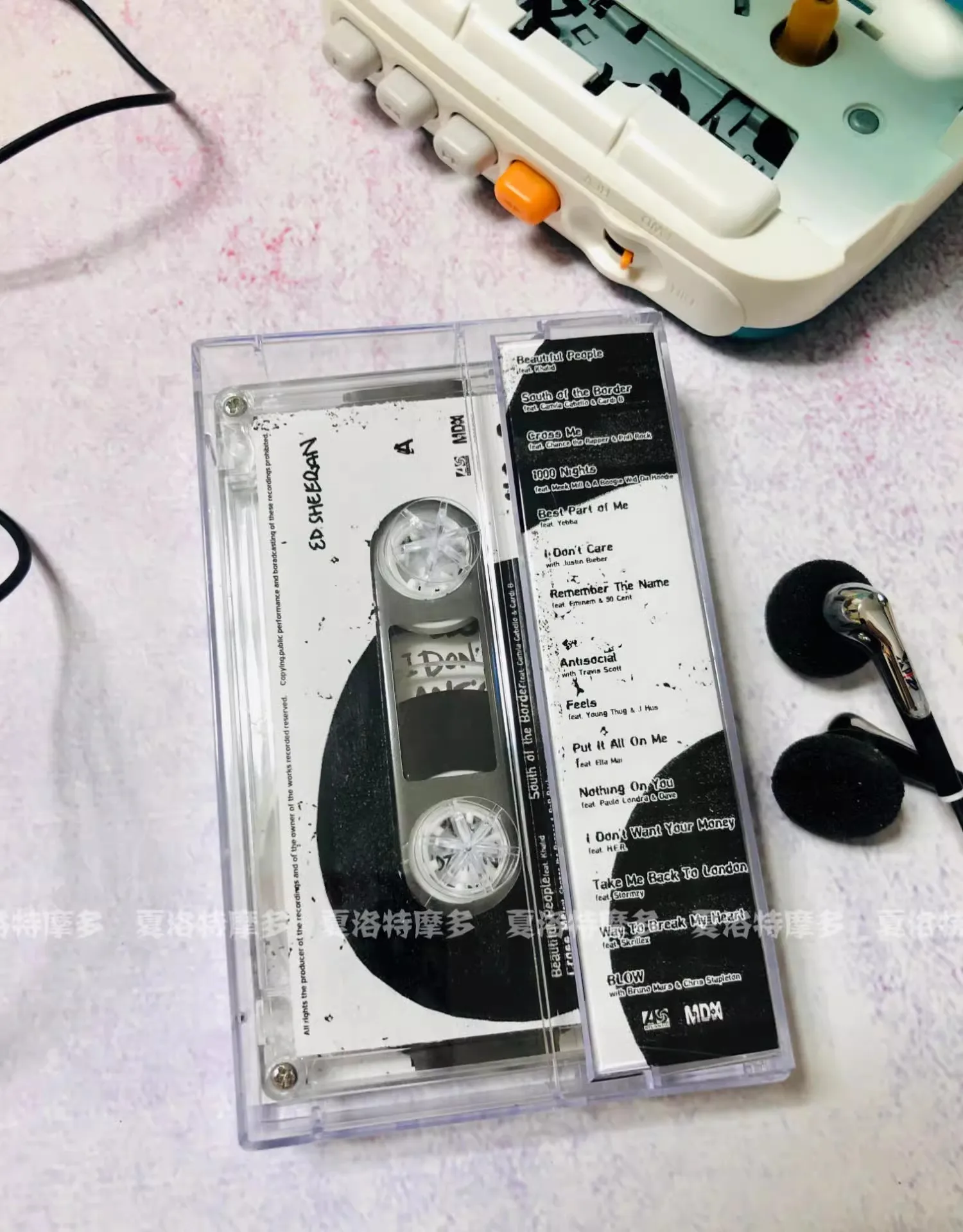 Klassieke Ed Sheeran Muziek Magneetband No.6 Samenwerkingen Project Album Cassettes Cosplay Walkman Car Recorder Soundtracks Box