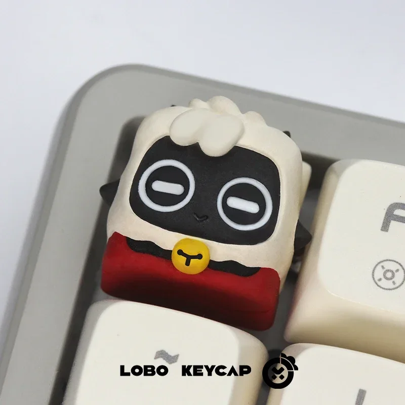 Cult of The Lamb Keycaps Resin Hand-made Game Series Peripherals Pc Gamer Mechanical Keyboard Accessories ESC Decoration Key Cap