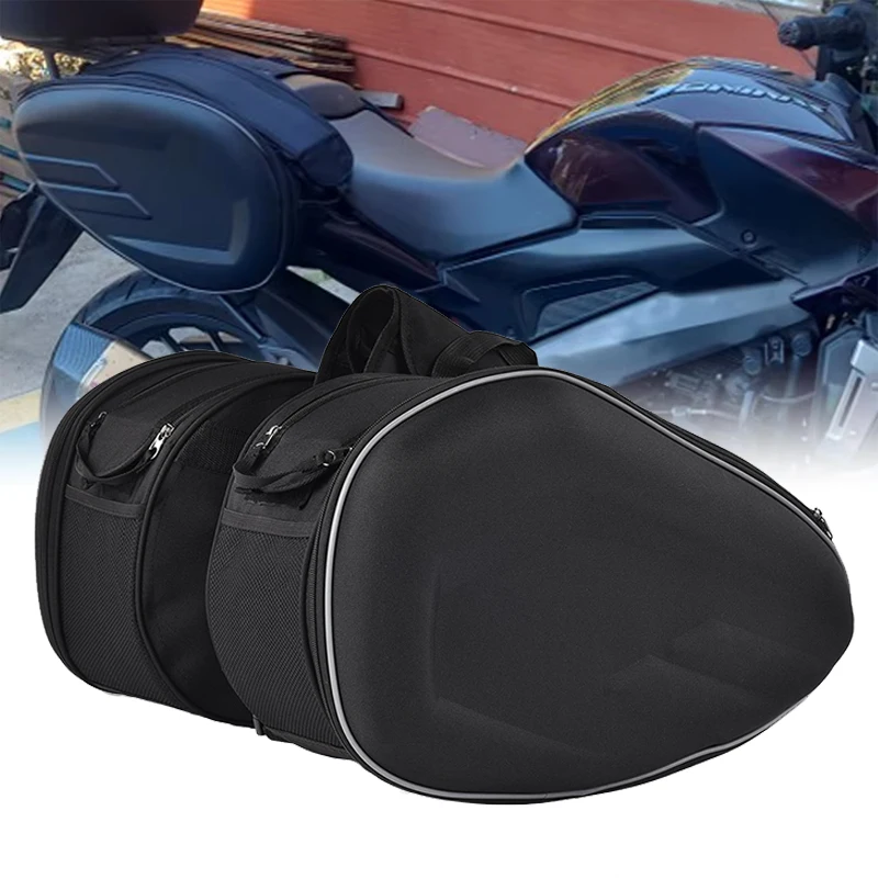

Motorcycle Saddle Bag Waterproof Helmet Travel Bags For Harley BMW KAWASAKI YAMAHA Honda Motorcycle Suitcase Saddlebags